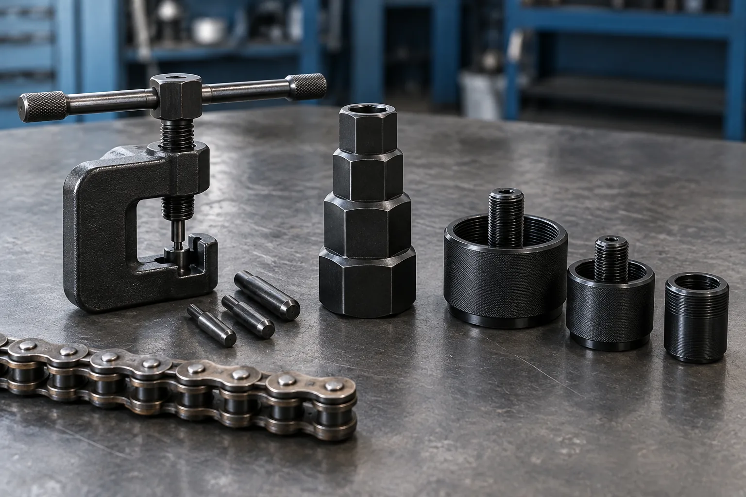 Kettentrenner, Steckachsenadapter und Polradabzieher für Motorräder