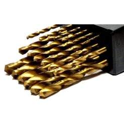 Alternative view of Bohrersatz Spiralbohrer Metallbohrer titan-nitriert Satz 19-tlg 1-10mm