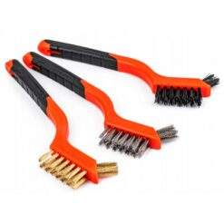 Alternative view of Drahtbürsten-Set 180mm 3-tlg. Drahtbürste Messing Stahl Nylon