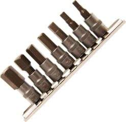 Biteinsatz-Satz 4-kant 6,3 mm 1/4'' 6-kant 4 - 12mm 7-tlg.