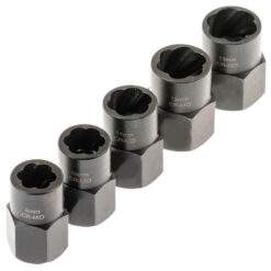 Alternative view of Schraubenausdrehersatz 9-19mm 11-tlg Ausdreher Stecknüsse Muttern Satz