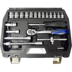 Alternative view of Werkzeugsatz Koffer 1/4'' Satz 43-tlg. Steckschlüssel Ratsche Nüsse Gelenk