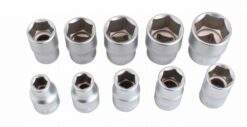 Alternative view of Steckschlüssel 6-Kant Einsätze 1/2'' Zoll Satz 9-tlg