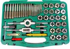 Alternative view of Gewindeschneidesatz 50-tlg Schneideisen Gewindebohrer M3-M12