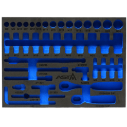 Alternative view of Werkstattwagen Einlage für Steckschlüssel mit Ratsche 3/8''