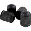 Schwarze Kunststoff-Ventilkappen Set 50-tlg.
