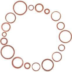 Alternative view of Kupferscheiben Kupferringe Set 150 Stück Dichtringe Unterlegscheiben Satz