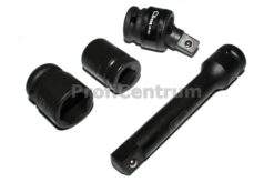 Alternative view of Schlagschraubernüsse kurz Satz 13-tlg 1/2'' 13-27mm Verlängerung Gelenk Einlage Steckschlüssel