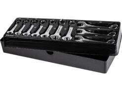 Alternative view of Gabel Ringmaul-Schlüssel Satz 10-19mm kurz 10-tlg Maul Ring Einlage