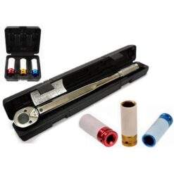 Drehmomentschlüssel 1/2'' 28-210Nm + Schlagschraubersatz für Alufelgen