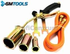 Gasbrenner Dachbrenner 19,5kW Brenner Gaslötgerät Abflammgerät + 3 Stück Düsen