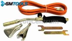 Gasbrenner Dachbrenner 2kW Brenner Gaslötgerät Abflammgerät + 3 Stück Düsen