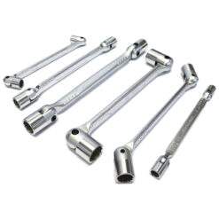 Alternative view of Doppel-Gelenkschlüsselsatz 6-tlg 8-19mm Steckschlüssel CR-V