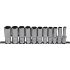 Alternative view of Steckschlüssel Satz lang 12-Kant 3/8'' 8-19 mm Einsätze