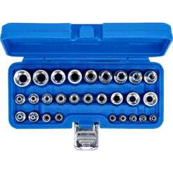 Alternative view of Steckschlüssel Satz 28-tlg. Einsatz E-Profil 1/4'' 1/2'' 3/8'' E4-E24