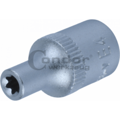 Alternative view of Steckschlüssel Satz 12-tlg. TORX E4-E20 1/4'' 3/8'' Schiene Einsatz