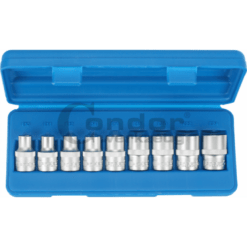 Alternative view of Steckschlüssel Satz 9 Stück TORX E10-E24