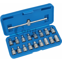 Alternative view of Ölstopfenschlüssel Satz Öldeckel 18-tlg mit Schiebegriff