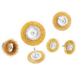 Alternative view of Topfbürsten Bürsten Satz 6-tlg. Set Messing