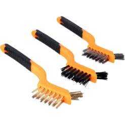 Alternative view of Drahtbürsten-Set 180mm 3-tlg. Drahtbürste Messing Stahl Nylon