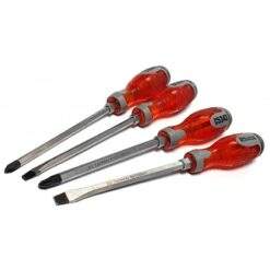 Alternative view of Schraubendreher-Satz 4-tlg Schraubendreher mit Schlagkappe Kreuz Schlitz magnetisch