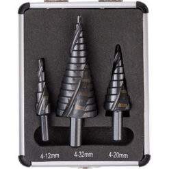 Alternative view of Stufenbohrer Spiral Schäl Bohrer Metall 3-tlg. Set 4-32mm