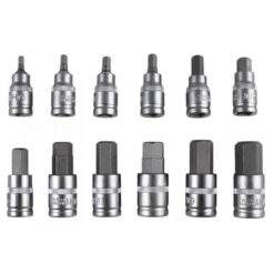 Alternative view of Steckschlüssel-Set BIT 6-Kant 1/2'' 12-tlg. HEX H5-H22