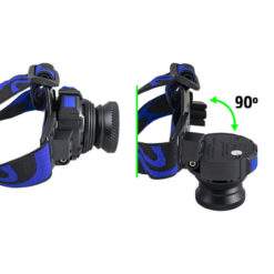 Alternative view of Stirnlampe Kopflampe COB 350LM 2x Akku