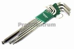 Stiftschlüsselsatz 9-tlg 1,5–10mm mit Kugelkopf