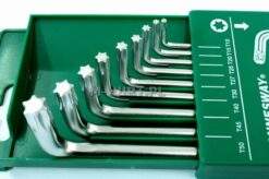 TORX - Stiftschlüsselsatz 9-tlg T10 - T50 Winkelschraubendrehersatz Kunststoffbox