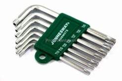 TORX - Stiftschlüsselsatz 7-tlg T10 - T40 Winkelschraubendrehersatz mit Loch