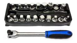 Alternative view of Öldeckel Steckschlüssel Satz 3/8'' 20-tlg Ölschrauben