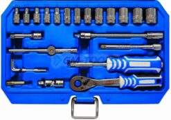 Alternative view of Steckschlüsselsatz 46-tlg 1/4'' Verlängerung Ratsche BIT TORX Schlitz Kreuz