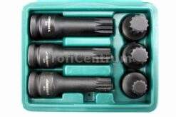 Kraft Schlagschrauber-Nüsse Innen-Vielzahn Steckschlüssel Satz XZN 1/2'' 6-tlg.