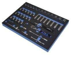 Werkstattwagen Einlage mit Steckschlüssel Ratsche 1/4''