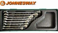 Gabel-Ringmaulschlüssel mit Ratsche Satz 8-tlg 8-19mm Maul Ring Einlage