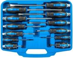 Alternative view of Profi-Schraubendreher Satz 12-tlg Schraubenzieher mit Schlagkappe Kreutz Schlitz