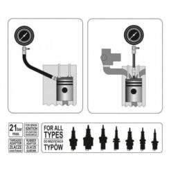 Alternative view of Kompressionsdrucktester BENZIN Tester Meßgerät