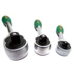 Alternative view of Umschaltknarre Ratschenschlüssel Satz 3-tlg. 1/4'' 1/2'' 3/8'' 36 Zähne