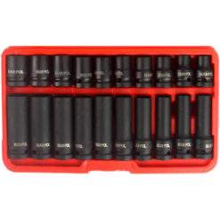 Alternative view of Steckschlüsselsatz Schlagschrauber 20-tlg. 10-19mm 1/2'' Satz Einsatz