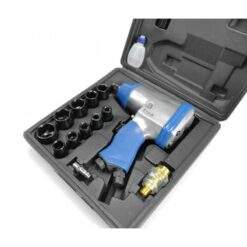 Alternative view of Schlagschrauber 1/2″ + Einsätze 6-27 mm Druckluft Schlagschrauber Satz