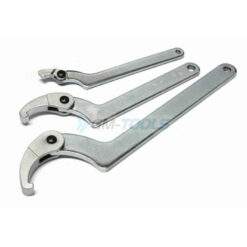 Alternative view of Gelenk-Hakenschlüssel Satz 5-tlg 19-120mm Zapfenschlüssel Nutmuttern Kreuzlochmuttern