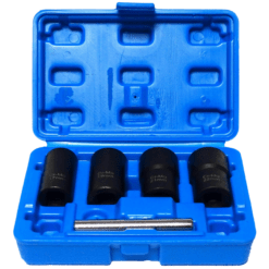 Alternative view of Schraubenausdreher Satz 5-tlg 1/2'' 17,19,21,22mm Steckschlüssel Ausdreher Schrauben Stecknüsse Alufelgen