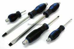 Alternative view of Profi-Schraubendreher Satz 12-tlg Schraubenzieher mit Schlagkappe Kreutz Schlitz