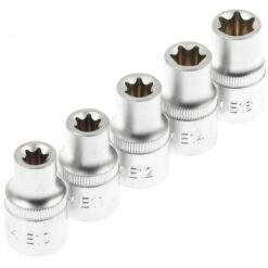 Alternative view of Steckschlüssel Einsätze TORX-E Satz 9-tlg 1/2'' E10-E24