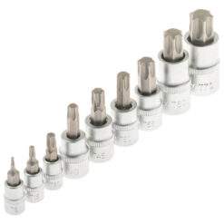 Alternative view of Steckschlüssel Satz TORX E-TORX TORX PLUS 1/4 3/8 1/2 Einsätze