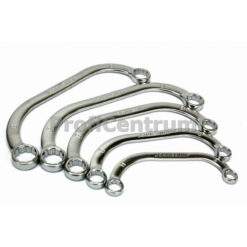 Alternative view of Profi Doppel-Ringmaulschlüssel-Satz 5-tlg gebogen Blockschlüssel für Pompen und Anlasser