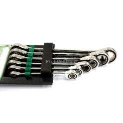 Alternative view of Ringschlüsselsatz 6-tlg Doppelringschlüssel mit Ratsche 72-Zähne Schraubenschlüssel Satz