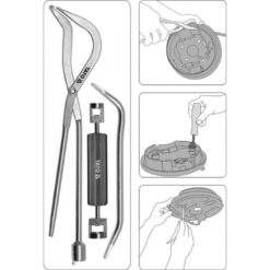 Alternative view of Federnzange Bremsbaken Trommelbremse Zange Bremsfederzange Bremsenrücksteller Satz 3-tlg