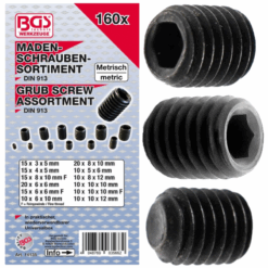 Madenschrauben Sortiment 160-tlg.